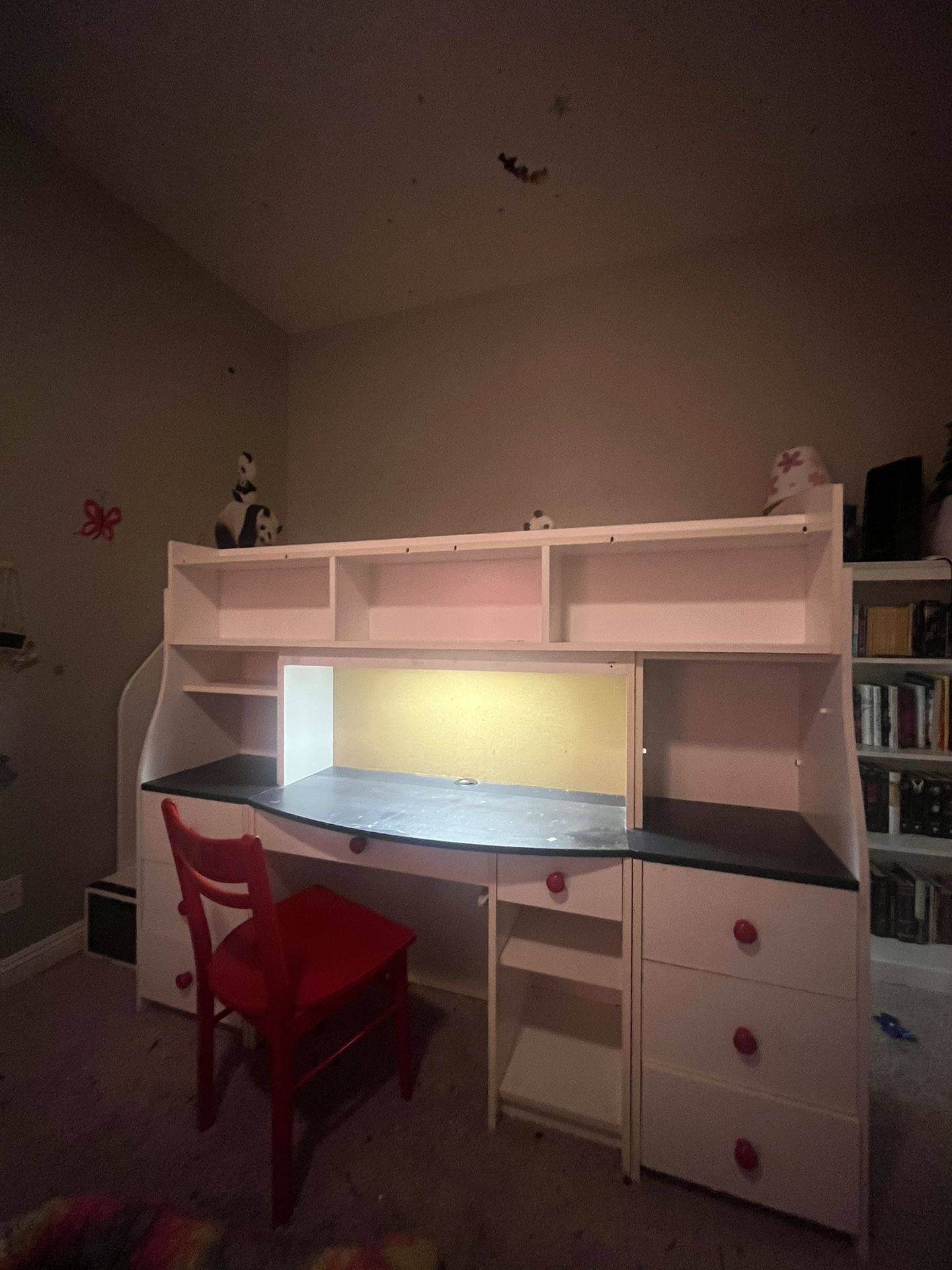 Children’s Bed Desk Combo