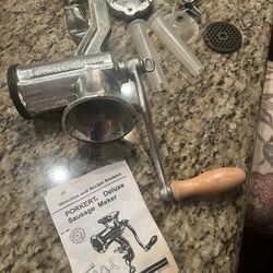 Porkert Deluxe Sausage Maker Grinder 