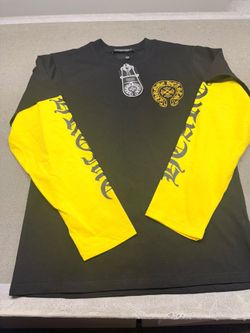 Chrome Hearts Long Sleeve Shirt Black Yellow