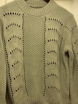 Sage green fashion sweater