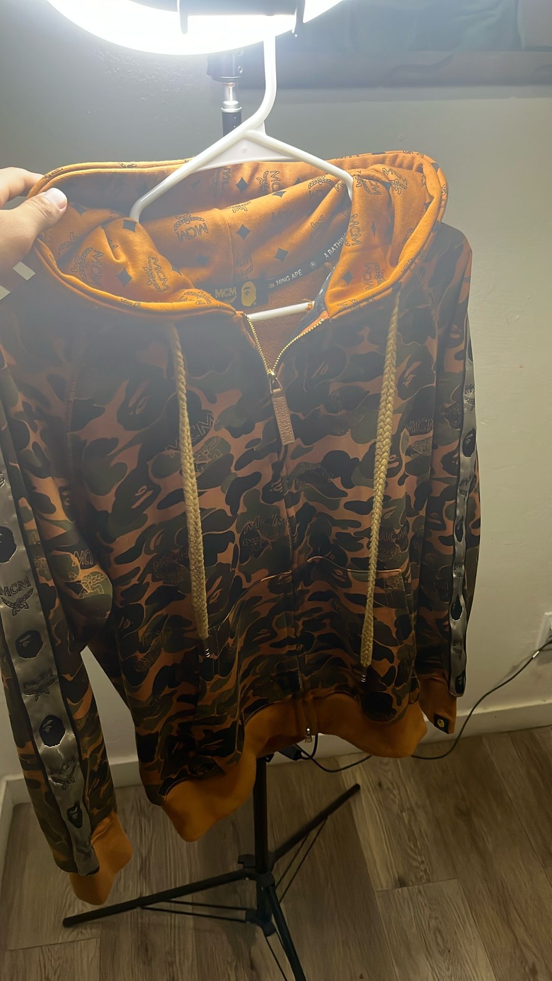 Mcm Bape Hoodie Size S 