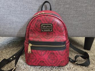 Loungefly Disney Pirates Of The Caribbean Red And Black Mini Backpack