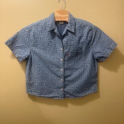 Women’s Large Levi’s Aiden Short Sleeve Oversized Layering Shirt