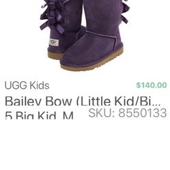Ugg Bailey Boots Kids Size 5 