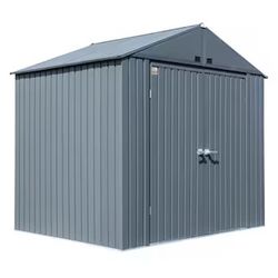 New - Arrow 8-ft x 6-ft Elite Galvanized steel Storage Shed