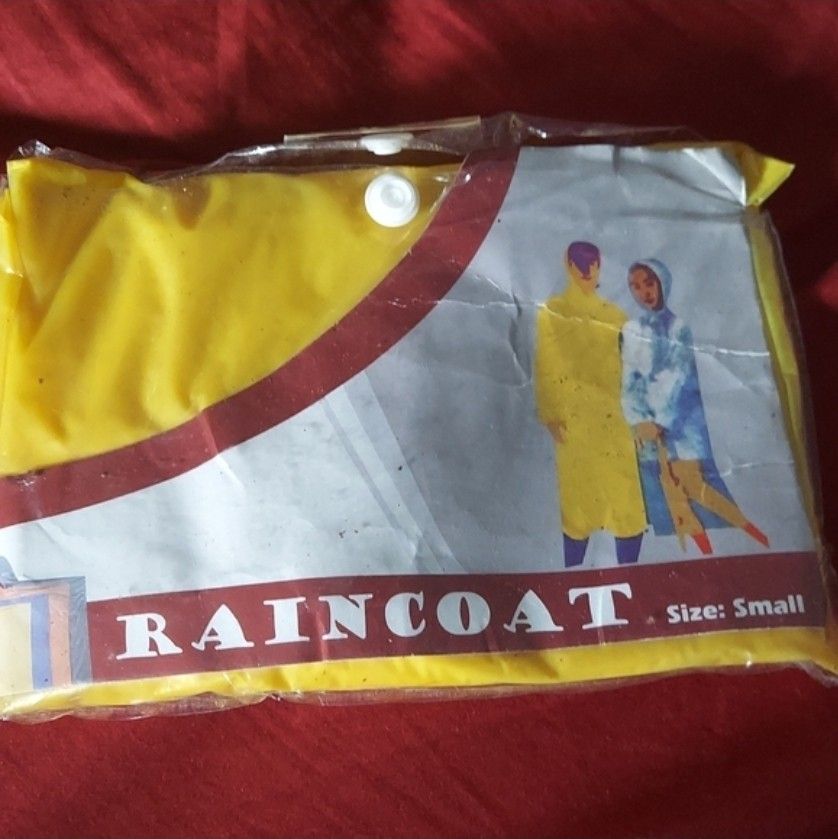 Yellow rain coat Size Small