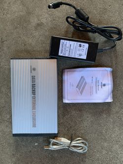 Coolmax HD-338D-U2 3.5" Hard Drive Enclosure with USB 2.0 and Data Backup