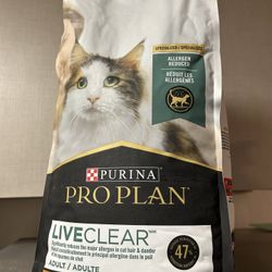 🐱Unopened kibble - Purina Pro Plan LiveClear 7lb
