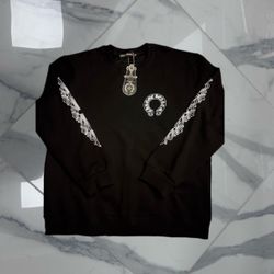 Chrome Hearts Long Sleeve Crewneck – Sleeve Logo – Authentic