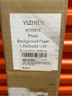 New 53”x16” Seamless Photography Backdrop (Forsythia Yellow) Pickup 77092