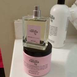 Philosophy! Vanilla Fig 4oz &16oz Cologne And  Body Creme