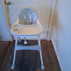 3-in1 Highchair, High Chairs for Babies and Toddlers,Convertible High Chair, Light Weight Portable High Chair, Adjustable Height and Movable Double Tr