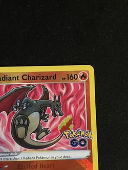 Radiant Charizard - 011/078 - Pokemon Go - Shiny Pokemon Card