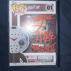 Funko Pop Friday The 13th Jason Voorhees Signed