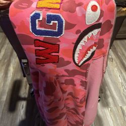 Pink Bape Zip Up Size Médium 