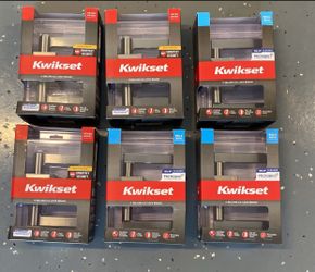 6 Kwikset Door Handles New In The Box