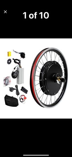 Wawuwao 20 Inch Electric Bike Rear Wheel Conversion Kit, 48V 1000W E-Bike Hub Motor Brushless Tooth