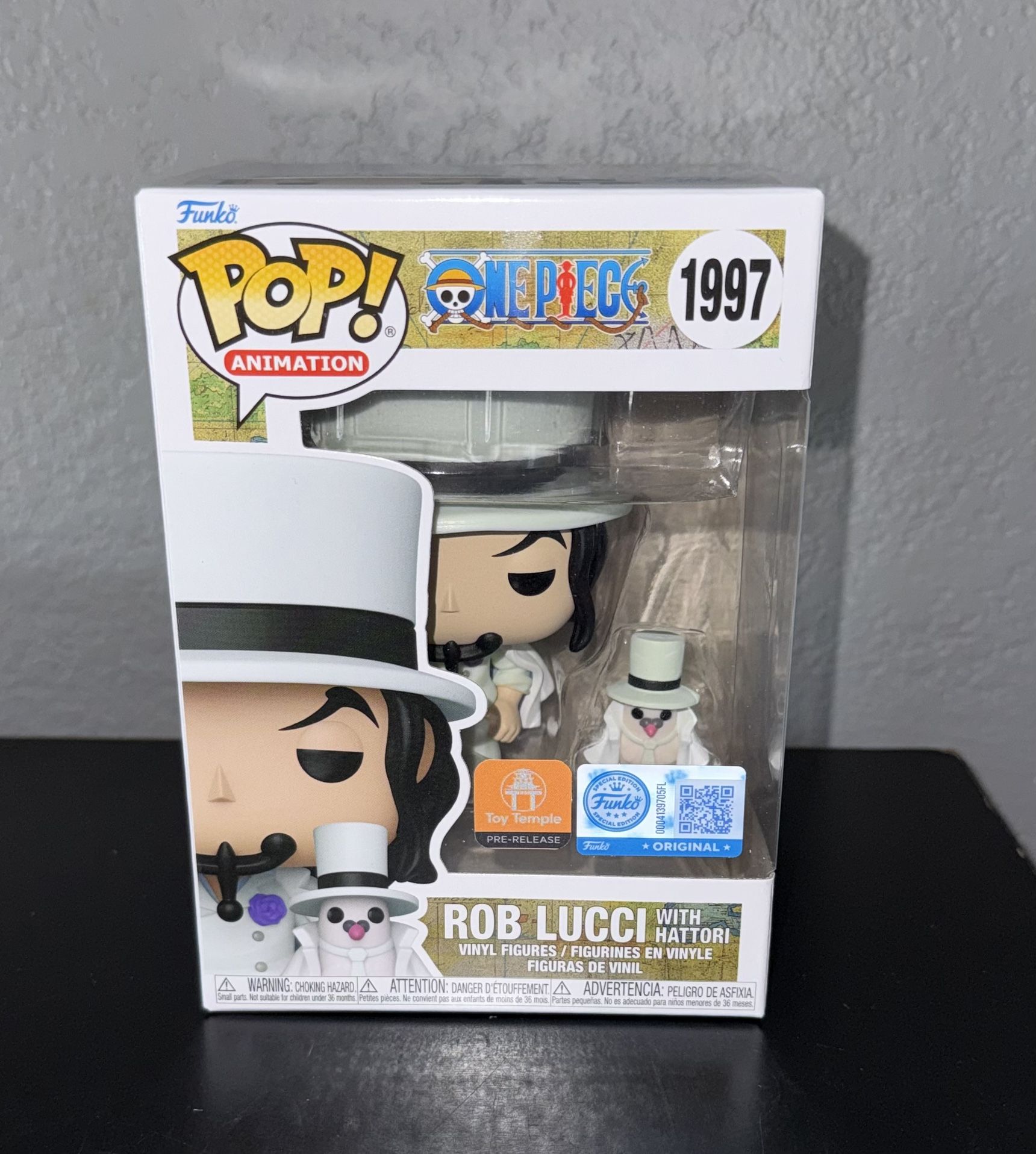 Funko Pop! One Piece ROB LUCCI 1997 Toy Temple Exclusive Pre Release