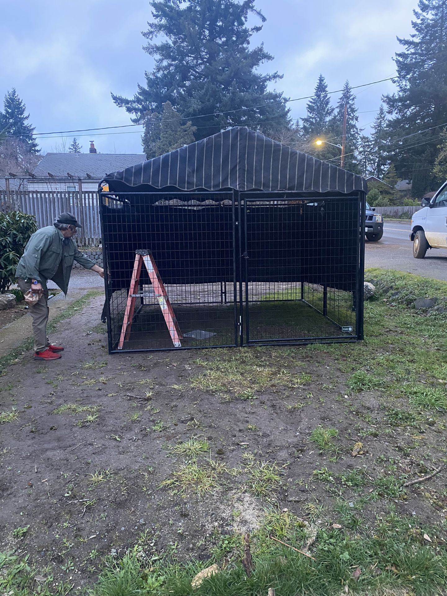 Huge dog kennel