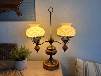 Vintage Double Student Oil-Style Table Lamp