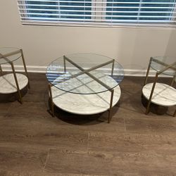 Coffee Table And End Table set 