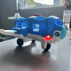 Fisher Price Light Up Little People Airplane Toy 
