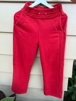 Comfortable Red Athletic Jogger Pants / Sweatpants - Size M/L