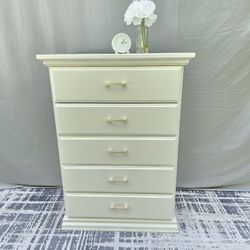 Bright white dresser