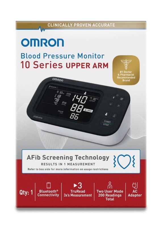 New Omron Series 10 Upper Arm Blood Pressure Monitor 