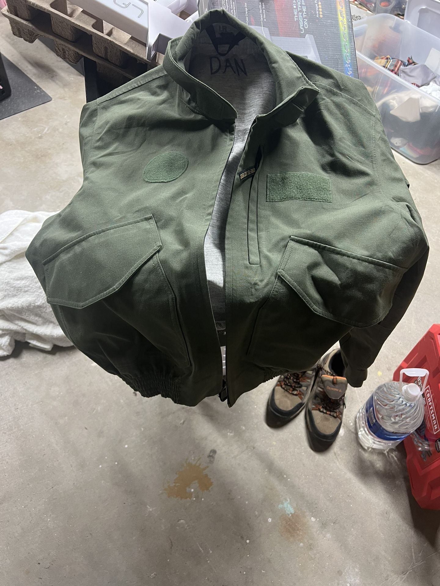New Gore-Tex Waterproof Flight Suit Jacket Lg Reg