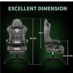 Gaming Chair With Footrest  💺