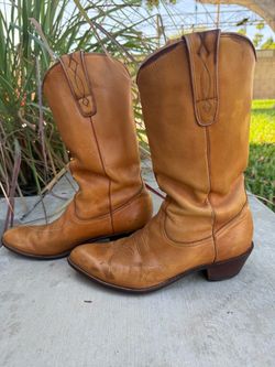 Vintage Western Leather Cowboy boots Size 10 1/2