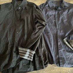 Men's XL Long Sleeved Dress Shirts (8)