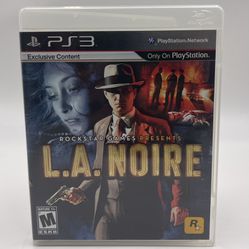 L.A. Noire Sony Playstation 3 PS3 Complete Manual Video Game 
