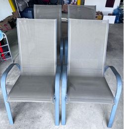 Set of 4 Patio Chairs