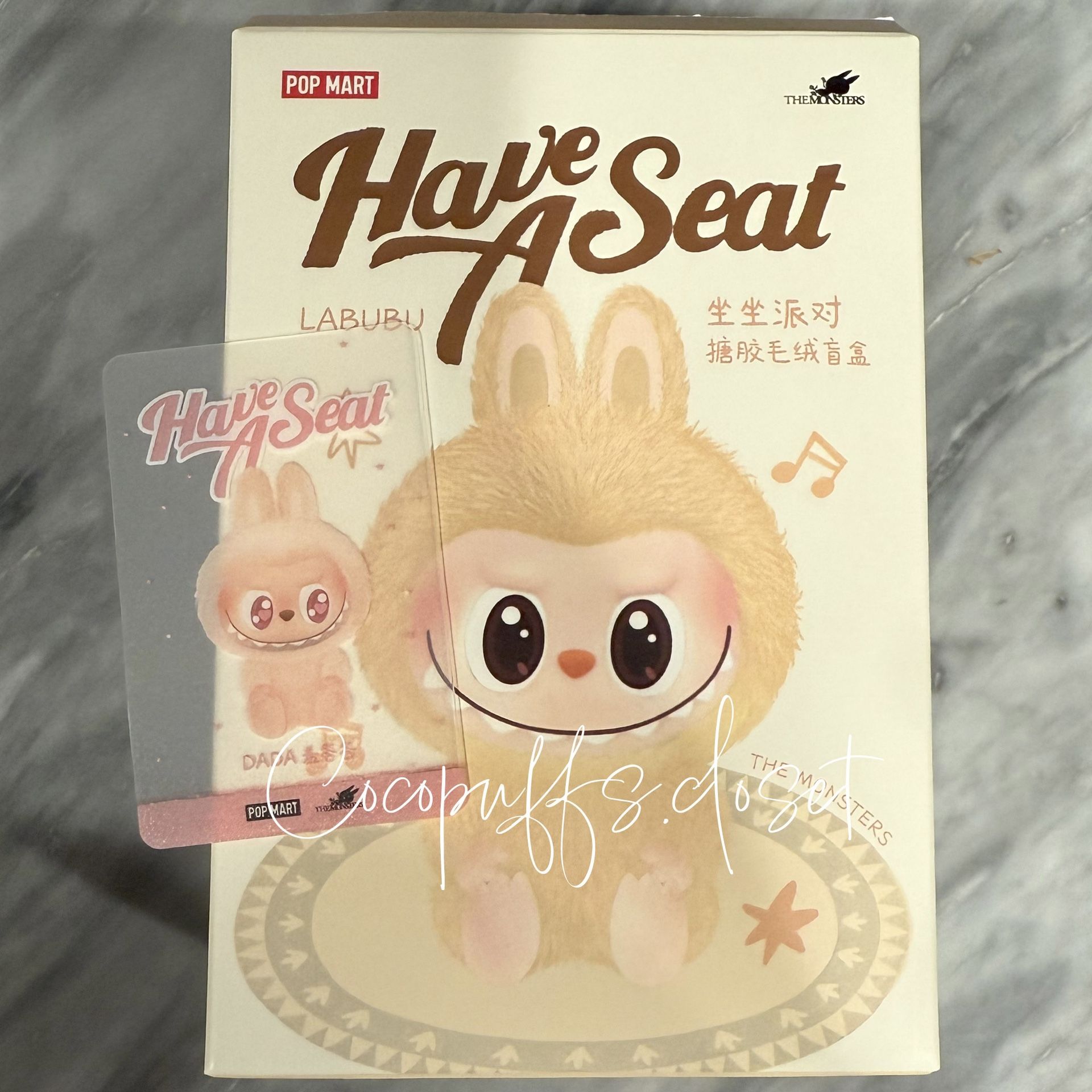 100% Authentic Popmart Labubu Have a Seat Dada