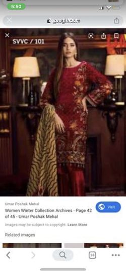 New 3 piece shaista velvet Pakistani party dress