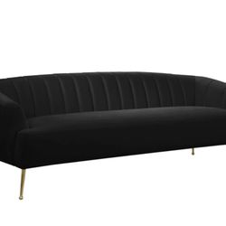 Tori Velvet Black Sofa

