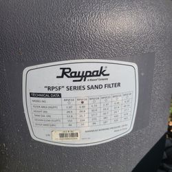 RayPak Pool Sand Filter 