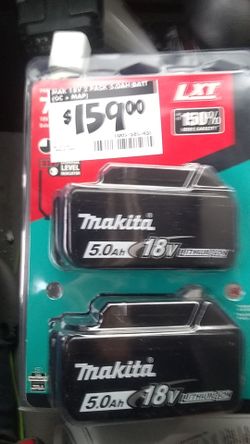 Makita Batteries 18V 5.0 Ah Lithium Ion