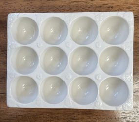 Anthropologie Egg Crate Egg Caddy Tray Holder Egg Container 