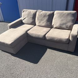*FREE DELIVERY* Reversible Beige Sectional Sofa