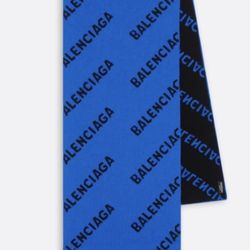BNWT 100% Authentic Balenciaga Logo Wool Scarf