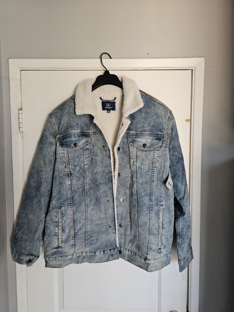 Men's Jacket Large Chammara Flex Denim Trucker