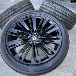 22” Bentley Bentayga PL71 Blackline SPEED Black Factory OEM Wheels Rims Tires