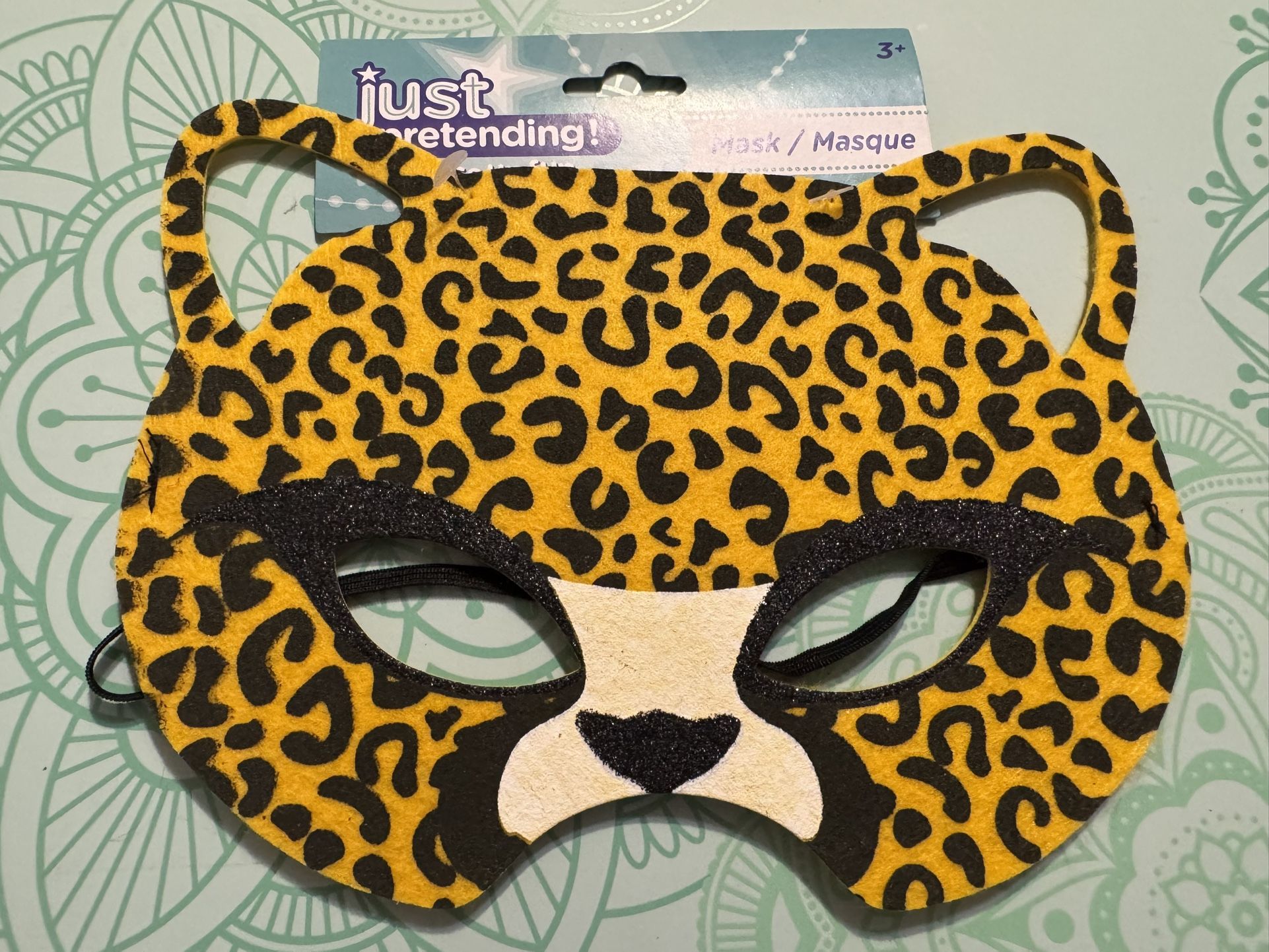 Cheetah Felt Mask New