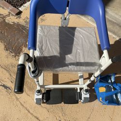 Toilet Chair Hydraulic Patient Lift, Bath Chair with Toilet for The Elderly Disabled, Easy Transfer to Toilet and Bathroom, Raised Backrest, with Remo