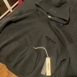 Black Essentials Hoodie