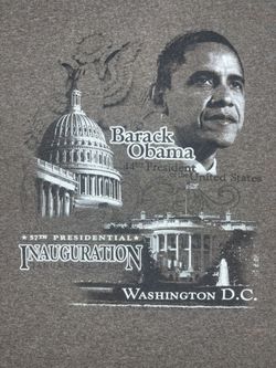 Barack Obama 57th Inauguration T-Shirt (2013)  Size XL 