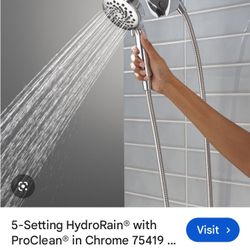 Hydro Rain 2 In 1 Shower Head And Hand Shower by DELTA